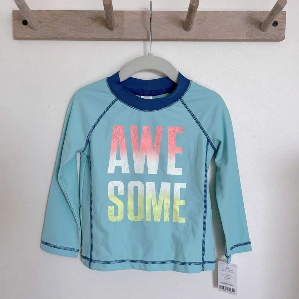 Carter's Awesome Rashguard NWT - Picture 1 of 5